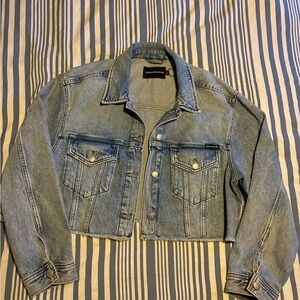 Calvin Klein Women's Light Blue Jean Jacket